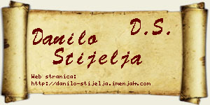 Danilo Stijelja vizit kartica